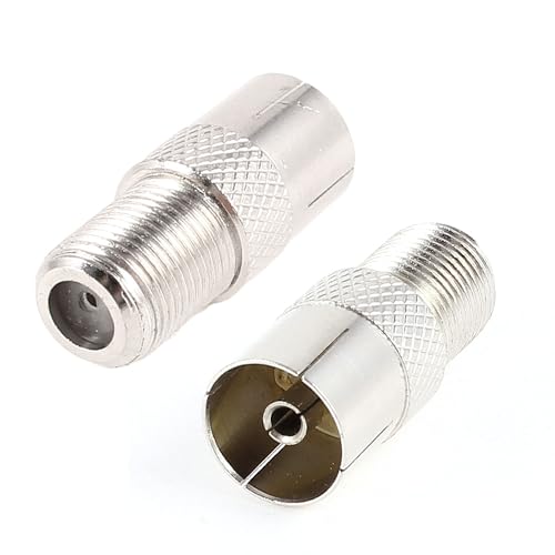 Conector coaxial PAL hembra a F hembra uxcell miniatura 2