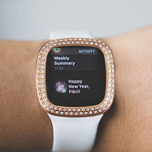 Hemobllo Electroplating Protective Cover for 3 Sense Smartwatch Full Case Dirt Resistant Easy Installation Access to Controls - Image 2