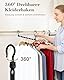 Latoxcaa platzsparende Kleiderbügel, 8 Stück Magic Hangers mit 6 Löchern & 360° Drehhaken, Stabile Haken für Schwere Kleidung, Schrank Organizer, ideal für Studenten Mädchenzimmer, Schwarz