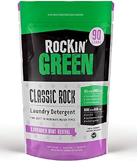 Rockin' Green Natural Laundry Detergent Powder | Classic Rock, Lavender Mint | HE