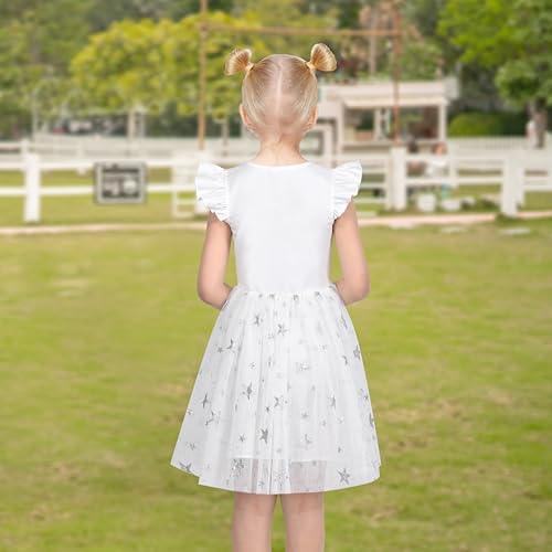 Sunny Fashion Girls Dress Pink Sequin Wedding Hi-Low Tulle Skirt Tutu Flutter Sleeve4