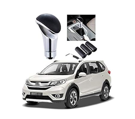 PRIKNIK Black Car Gear Shifter Lever Manual Modified Shifter Knob Handle Shift Lever Fit with 8mm 10mm 12mm Adapters Compatible with H-onda W-R-V