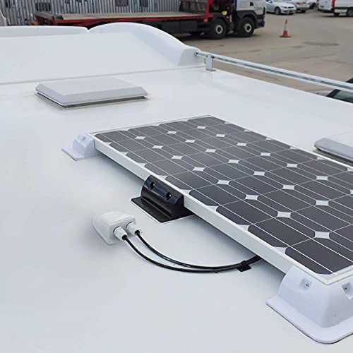 zalati Solar Kabel Entry Gland Box ABS Kabel Gehäuse Halterung wasserdicht für Wohnmobile, Boote, Yachten Dach und Dual Löcher