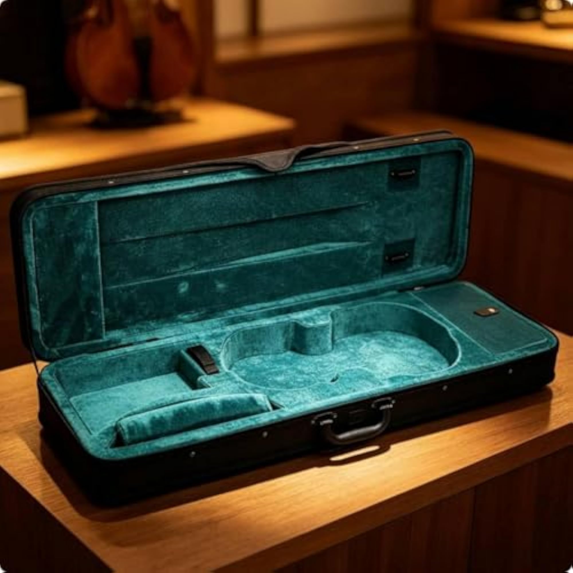 Portable 4/4 Violin Case with Double Shoulder Straps