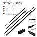 Zhisheng 4PCS Weatherstrip,Window Weather Stripping Moulding Trim Compatible with for Toyota Yaris Sedan 4-Door 2007 2008 2009 2010 2011 2012 2013 2014 2015 2016,Door Outside Trim Seal Belt,Chrome