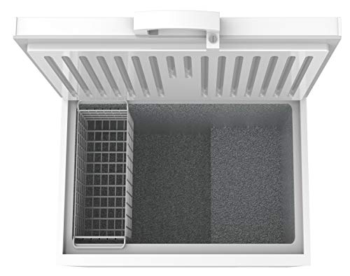 Image of KoolMore - SCF-9C Deep Chest Freezer with Wire Basket, 10 cu. ft. Compact Food and Meat Storage, for Commercial and Home Use with ETL Certification,White