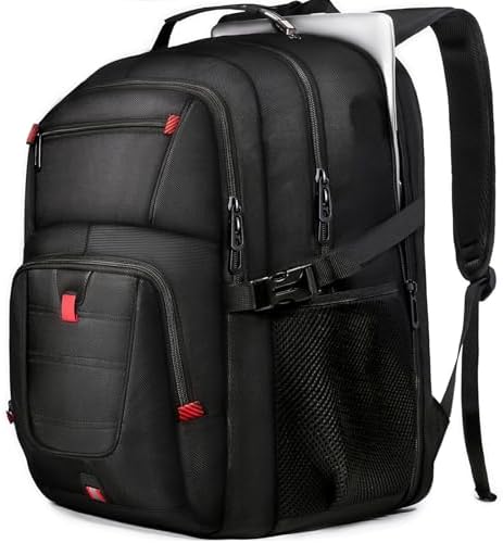 50L Travel Backpack, 17 inch Quality Laptop Backpack for Men, Dur...
