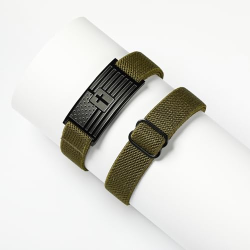 Pulsera cruz bandera americana para niños y hombres miniatura 4