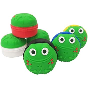Silicone Container SZBS Silicone Containers Nonstick Wax Container Frog-Shape Silicone Box 15ml Food Grade Unbreaktable Wax Storage Jars concentrate Jar Oil Holder (10)