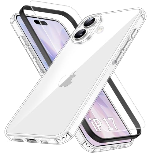 Eakanern Ή iPhone17 p P[X NA yKXtBt \tKChgt ČRMILKi SGSF؁z iPhone17P[X ϋv ΂ݖh~ CX[d\ X}zP[X Xgbvz[t i6.3C`j