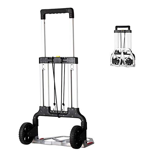 TYT Carritos de Compras Carros de Mano Trolley Plegable Trolley Bag Trolley para Jardín Al Aire Libre Saco Utilitario Trolley Home Camión de Cuatro Ruedas Mini Carro de Equipaje Plegable, Peso Del Co