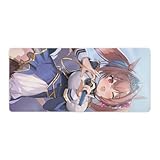 マウスパッド ゲーミング 大型 ダイワスカーレット テーブルマット デスクパッド 防水 防油 断熱 清潔しやすい 滑り止め ゴムベースデスクマット 仕事 ゲーム オフィス ホーム用 おしゃれ 40x90cm