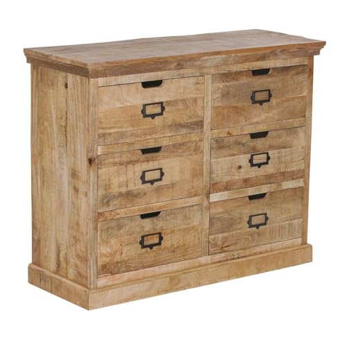 AltoBuy VALMON - Commode en Manguier 6 Tiroirs