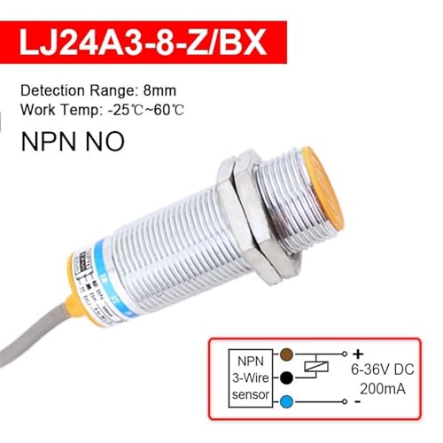 Interrupteur de proximité LJ24A3 PNP NC à détection 10mm pour comptage rapide