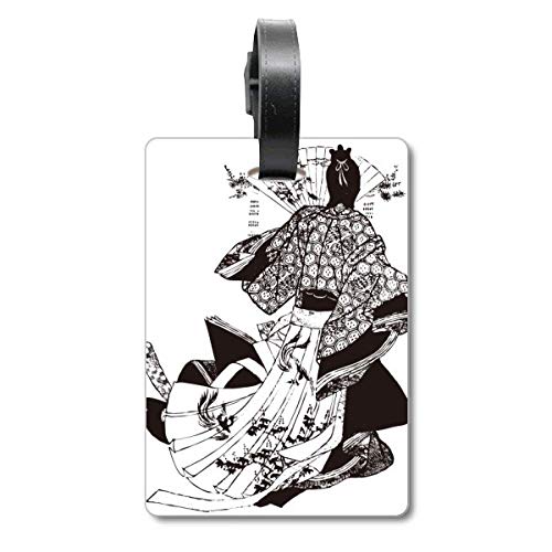 Étiquette pour valise sac de transport kimono culture japonaise