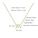 MOMOL Small Initial Necklace for Women 18K Gold Plated Stainless Steel Cursive Script Tiny Letter M Necklace Personalized Name Necklace
