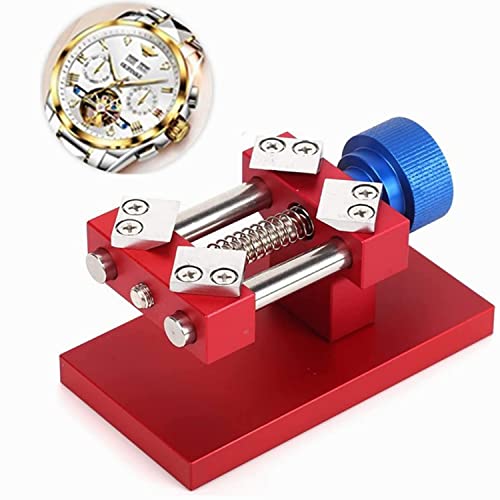huyear Watch Back Remover Tool Professional Watch Case Opener,Sturdy Watch Bezel Removal Tool Adjuster Watch Bezel Opener Workbench Watch Repair Tools for Back Cover Diameter 38-40mm Red