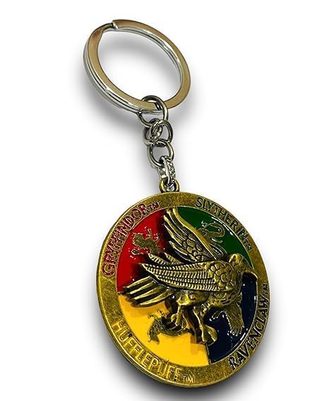 Image of Fashion fusion Harry Potter Rotating Metal Keychain for Car & Bike | Metallic Rotating Unique Keychain Keyring for Gifting