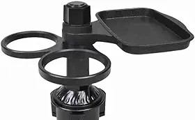 Organizador Multifuncional Premium para Carro com Bandeja e Porta Copos Duplo 360°