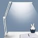 Lampe de Bureau LED à Pince, NovoLido 10W Lamp de Bureau Architecte avec Clamp, Atténuation et Température de Couleur Réglable, Bras Pivotant en Métal, LED Protection des Yeux, 50,000h (Blanc)