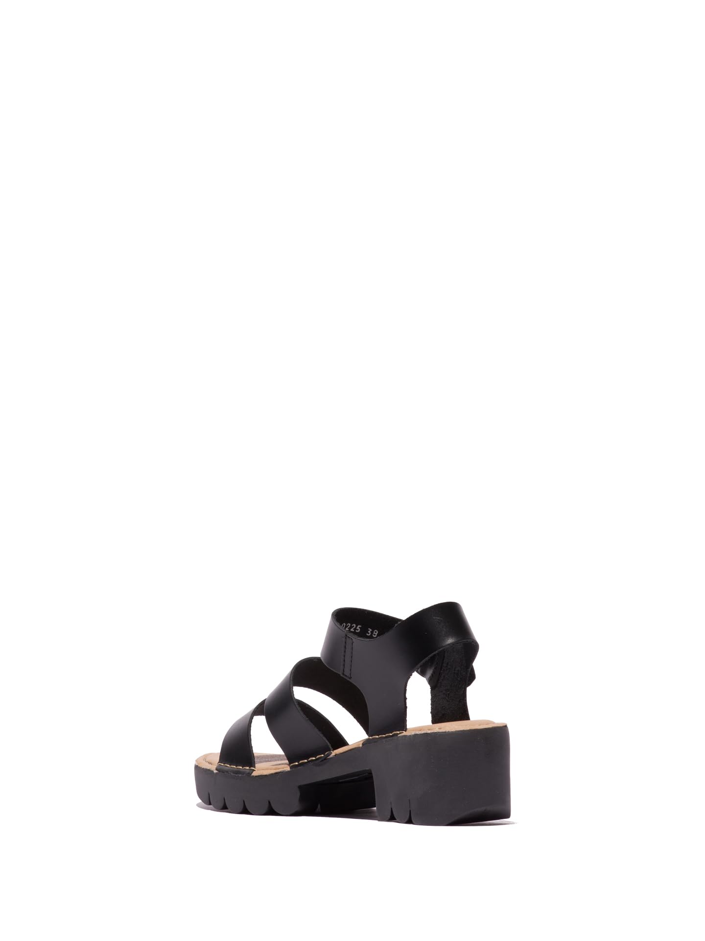 Fly London Women's EGLY520FLY Sandal, Black, 4 UK