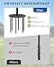 Arejonner Tetherball Set with Heavy-Duty Pole (Up to 8ft), Soft-Touch Ball & 5-Prong Base - Professional Outdoor Game for Backyard, Lawn, Beach - Includes Ball, Rope