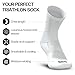 SLS3 Triathlon Socks – Engineered for Comfort in Triathlons – Ideal Cycling Socks for Men or Women & Short or Long Distance Running Socks (White, 2 Pairs, Medium/Large)