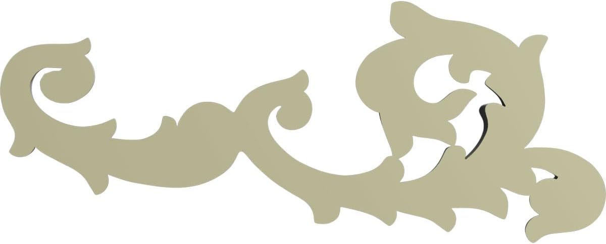 Ekena Millwork 26 3/4"W x 10 3/4"H x 1 5/8"P Sussex Flourish Onlay, Right