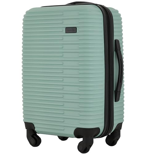kensie Womens Hillsboro Luggage & Travel Bags Set Green Granite 20 Carry-On