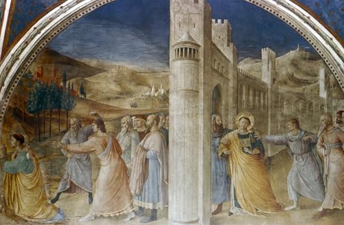 Lienzo de San Esteban de Fra Angelico, impresión artística de alta calidad en 60x90cm