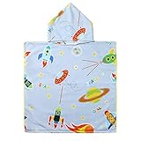 Gran toalla de baño con capucha / abrigo / capa para niños que nadan, viajan, se bañan, spa y más.Envuelve a sus hijos para mantenerlos secos, cálidos y acogedores. Bueno para las vacaciones, la playa, el gimnasio, el uso diario en el hogar o la piscina.