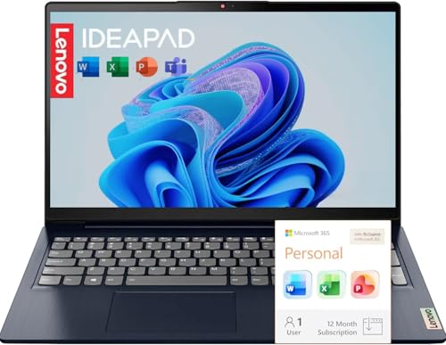 Image of Lenovo IdeaPad Slim 3 15.6 inch FHD Business Laptop, 2026 Edition, Intel N150 Processor, 8GB DDR5 RAM, 128GB SSD, Windows 11 with Microsoft 365, Portable Computer for Everyday Use