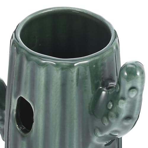 Soporte cerámico de hámster para botellas de agua con base estable de cactus 6