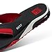 Reef Fanning Pregame Mens Bottle Opener Flip Flop, Arch Support, Durable Outsole, Water Friendly, Black/Red, 9