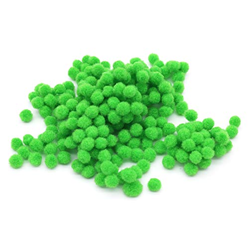POFET 2000pcs 6mm Pom Poms für Hobbybedarf und DIY Creative Crafts Dekorationen Grün