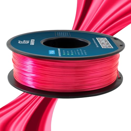 Image of Geeetech Silk PLA Filament 1.75mm, Metal-Like Shiny Silk Rose Pink 3D Filament 1kg (2.2lbs) 1 Spool, Dimensional Accuracy + /- 0.02 mm, Fit Most FDM Printer (Magenta)