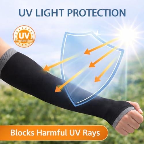 Image of Combo (2in1) bandana & hand cover arm sleeves for men women bike | UV UPF 50 hand gloves for sun protection with Thumb Holes | Odour-free & Breathable Soft Lightweight Face Mask for Riding