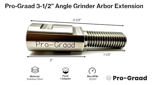 Rallonge meuleuse d'angle 5/8"-11 contre le blocage des disques