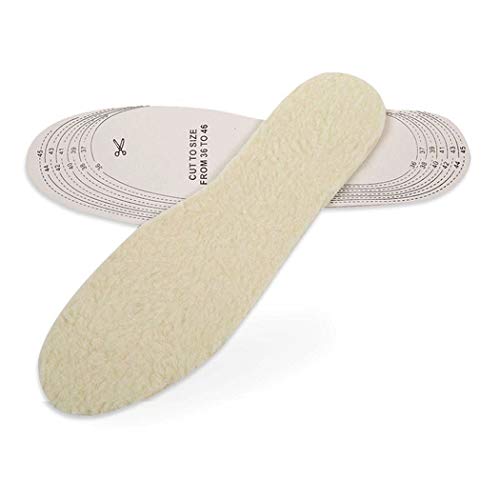 Topwon Winter Warm Shoe Wool Insole,Fleece Insert Cut-to-fit