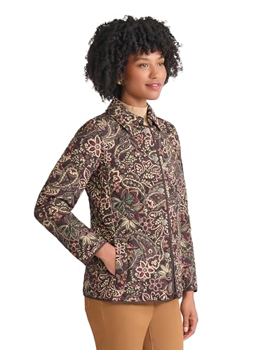 Jones New York Women's Quilted Printed Blazer3