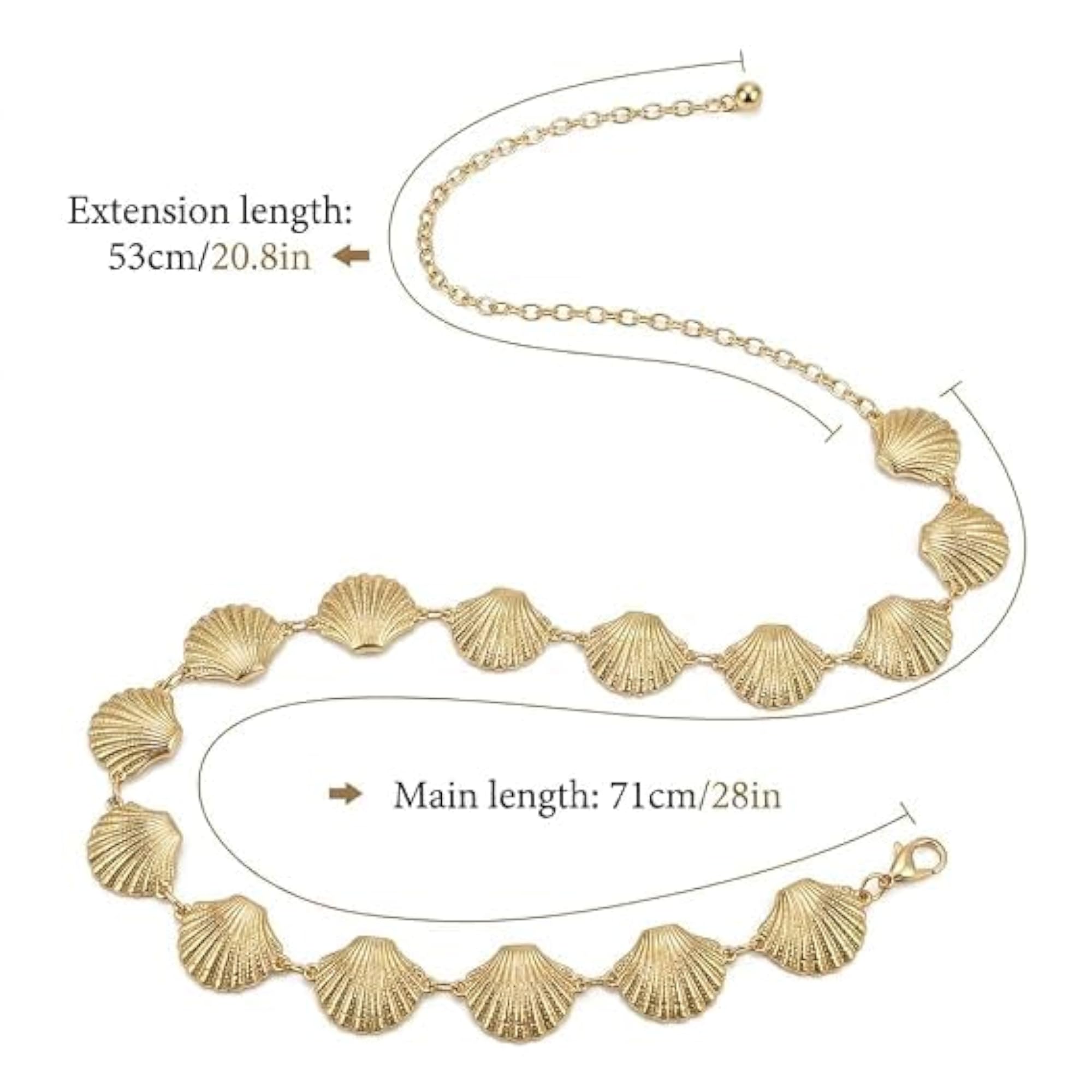 Women's Traditional Gold Plated Waist Chain, Kamarband