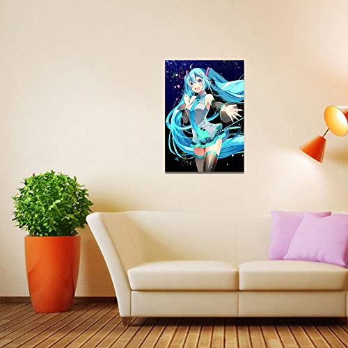 Darren May verjaardagscadeau Anime Hatsune Miku Poster Decoratie Karakter Manga Behang Poster Schilderen Woondecoratie… - Afbeelding 4