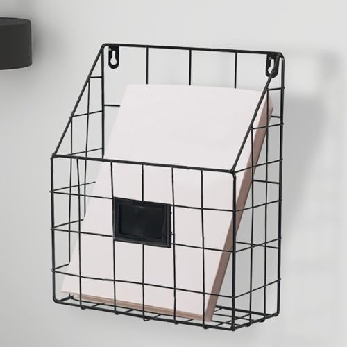 Miniatura 4 de Estantería De Pared - Revistero De Alambre De Metal, Revistero Montado En La Pared Para Folletos, Libros, Correos Y Todo Tipo De Periódicos