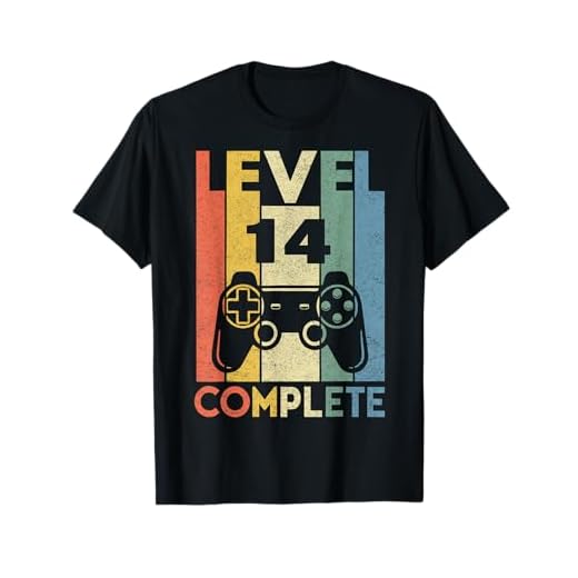14 Años Cumpleaños Niño Niña Chico Chica Regalo Level 14 Camiseta