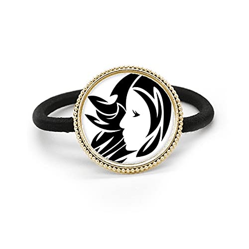 Corbata de pelo del metal de plata de Virgo, coletero de constelación zodiacal