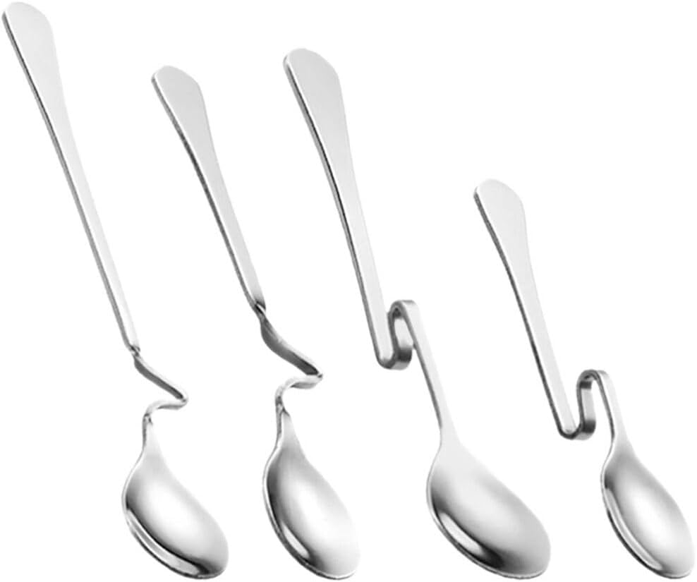 Serving Spoons Stainless Steel 4pcs Hanging Coffee Spoons