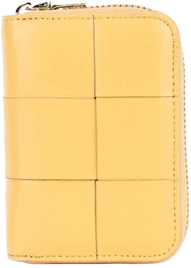 Card Wallets Business Card Holder Sheepskin Wallets Genuine Leather Zipper Bank/ID/Credit Card Case Black White Travel Coin Purse