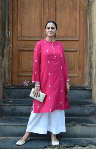 Image of GoSriKi Kurta Set for Women Erode Rayon Printed | Kurti Set for Woman | Kurta Palazzo 2 Piece Outfit | Round Neck Full Sleeve Straight Fit Ethnic Dress Stylish Kurta Sets for Women Clothing