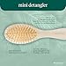 EcoTools Mini Detangler Hairbrush, Brush For Wet Or Dry Hair, Heat Resistant, Mini Hairbrush Gently Detangles & Styles, Travel-Size Paddle Brush, Renewable Bamboo, Vegan & Cruelty-Free, 1 Count