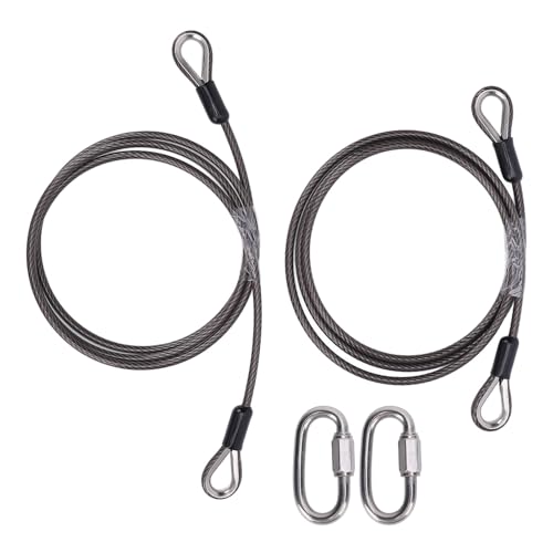 Cable de elevación de puerta trasera de remolque resistente con clip metálico 6